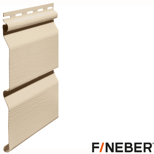 Сайдинг FineBer Standart Слоновая кость 3,66х0,205 (16шт/уп)